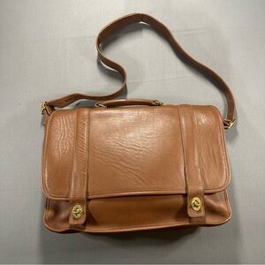 VINTAGE 90s Coach Essex Briefcase Messenger Bag N5R-5274  - Brown Leather